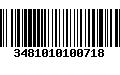 Código de Barras 3481010100718