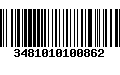 Código de Barras 3481010100862