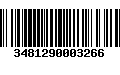 Código de Barras 3481290003266