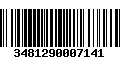 Código de Barras 3481290007141