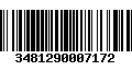 Código de Barras 3481290007172