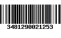 Código de Barras 3481290021253