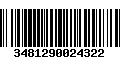 Código de Barras 3481290024322