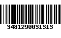 Código de Barras 3481290031313