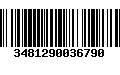 Código de Barras 3481290036790