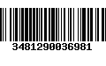 Código de Barras 3481290036981