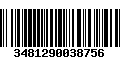 Código de Barras 3481290038756