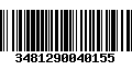 Código de Barras 3481290040155