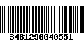 Código de Barras 3481290040551