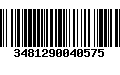 Código de Barras 3481290040575