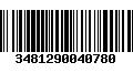 Código de Barras 3481290040780