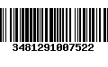 Código de Barras 3481291007522