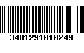 Código de Barras 3481291010249