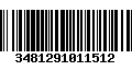 Código de Barras 3481291011512