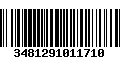 Código de Barras 3481291011710