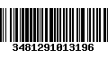 Código de Barras 3481291013196