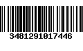 Código de Barras 3481291017446