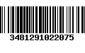 Código de Barras 3481291022075