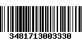 Código de Barras 3481713003330