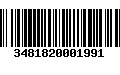 Código de Barras 3481820001991