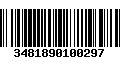 Código de Barras 3481890100297