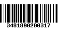 Código de Barras 3481890200317