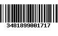 Código de Barras 3481899001717