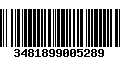 Código de Barras 3481899005289