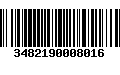 Código de Barras 3482190008016