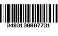 Código de Barras 3483130007731