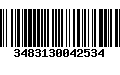 Código de Barras 3483130042534