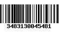 Código de Barras 3483130045481