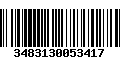 Código de Barras 3483130053417