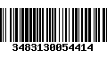 Código de Barras 3483130054414