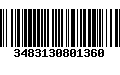 Código de Barras 3483130801360