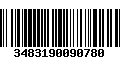 Código de Barras 3483190090780