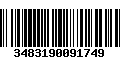 Código de Barras 3483190091749