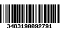 Código de Barras 3483190092791