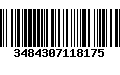 Código de Barras 3484307118175