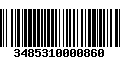 Código de Barras 3485310000860