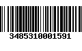 Código de Barras 3485310001591