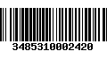 Código de Barras 3485310002420