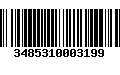 Código de Barras 3485310003199