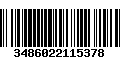 Código de Barras 3486022115378