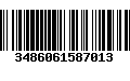 Código de Barras 3486061587013