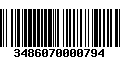 Código de Barras 3486070000794