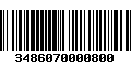 Código de Barras 3486070000800