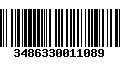 Código de Barras 3486330011089