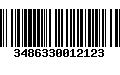 Código de Barras 3486330012123