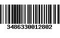 Código de Barras 3486330012802